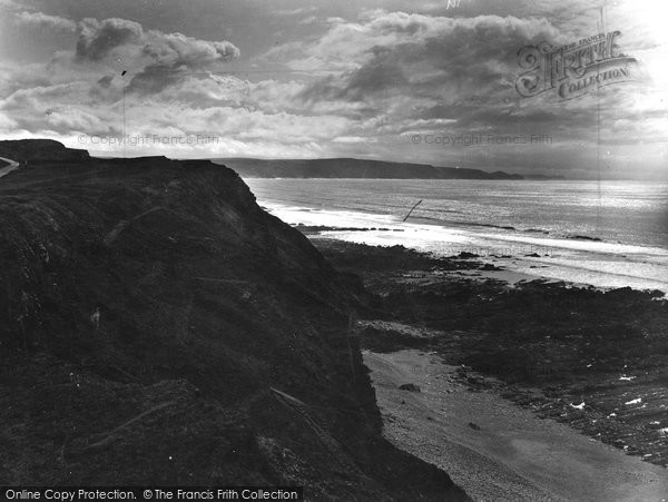 Photo of Bude, Upton Cliffs, Looking South 1926