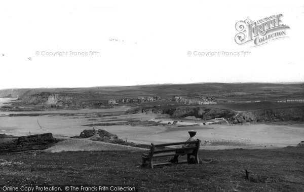 Photo of Bude, View From Efford Down Hotel c.1969