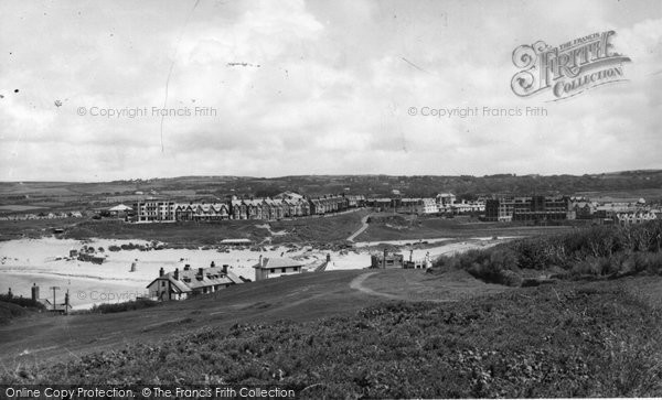 Photo of Bude, View From Efford Down House c.1960