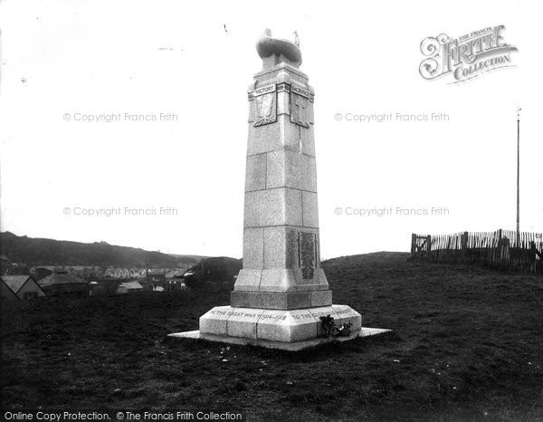 Photo of Bude, War Memorial 1923