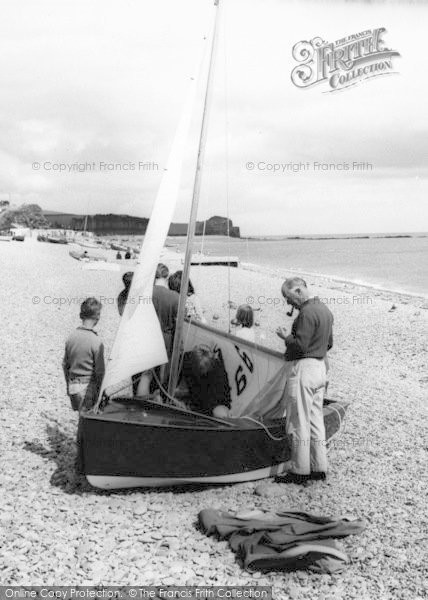 Photo of Budleigh Salterton, A Sailing Dinghy c.1960