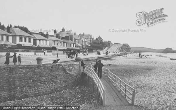 Photo of Budleigh Salterton, Beach And Footbridge 1898