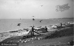 Beach And Gulls 1906, Budleigh Salterton