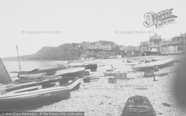 Photo of Budleigh Salterton, Boats On Beach 1931