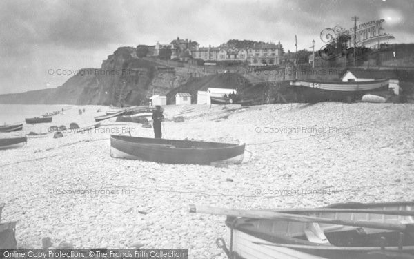 Photo of Budleigh Salterton, Boats On Beach 1931
