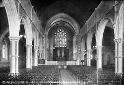 Church Interior 1901, Budleigh Salterton