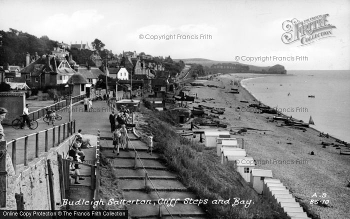 Photo of Budleigh Salterton, Cliff Steps c.1955