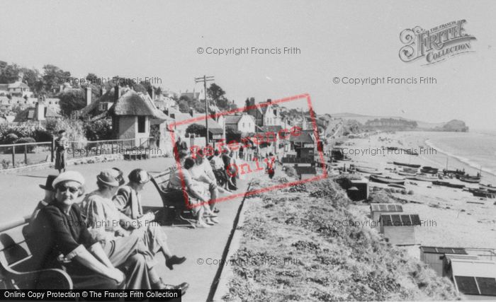 Photo of Budleigh Salterton, Cliff Walk c.1955