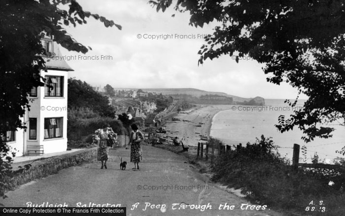 Photo of Budleigh Salterton, Distant View c.1955