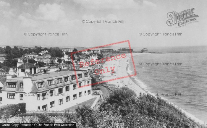 Photo of Budleigh Salterton, From West c.1955