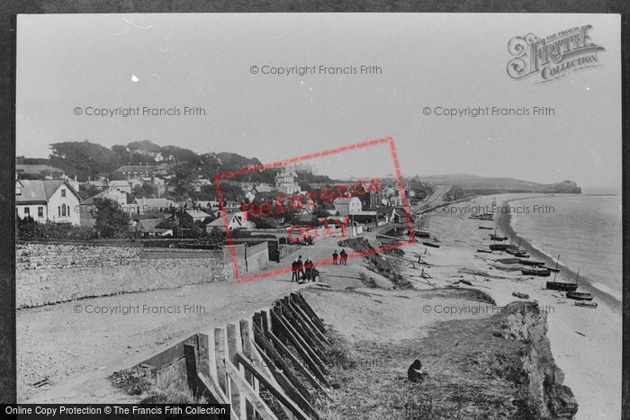 Photo of Budleigh Salterton, From West Cliff 1890