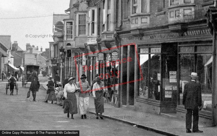 Photo of Budleigh Salterton, High Street 1918