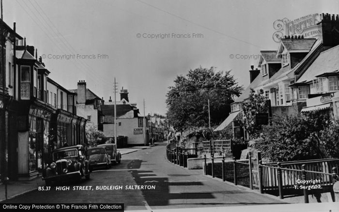 Photo of Budleigh Salterton, High Street c.1960
