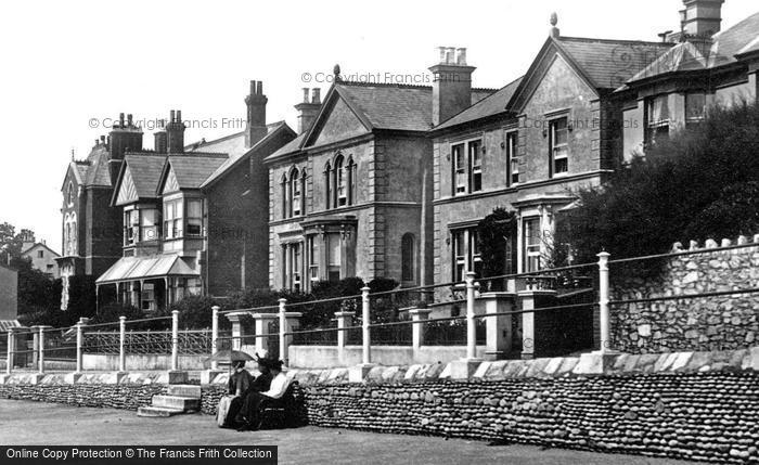 Photo of Budleigh Salterton, Houses, The Parade 1898