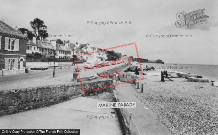 Photo of Budleigh Salterton, Marine Parade c.1965