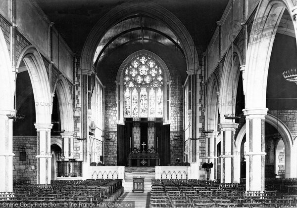 Photo of Budleigh Salterton, St Peter's Church Interior 1898