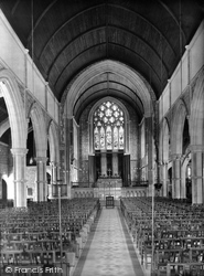 St Peter's Church Interior 1925, Budleigh Salterton