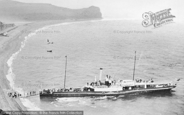 Photo of Budleigh Salterton, Steamer Landing Passengers 1914