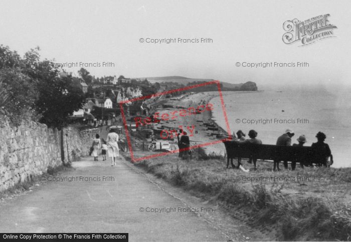 Photo of Budleigh Salterton, The Bay From Cliff Walk c.1955