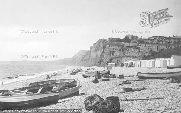 Photo of Budleigh Salterton, The Beach 1925