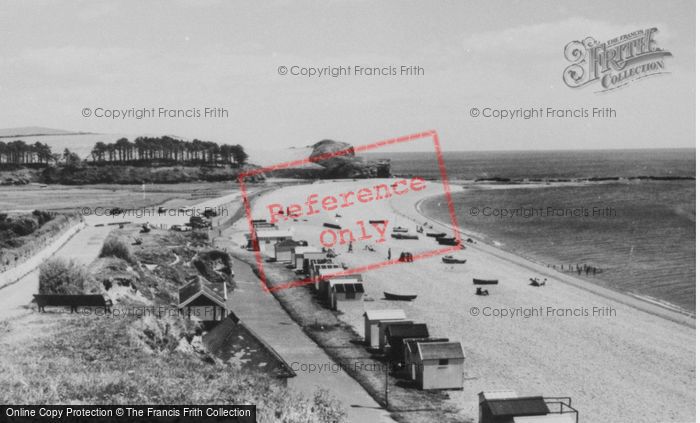 Photo of Budleigh Salterton, The Beach c.1960