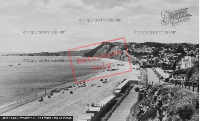 Photo of Budleigh Salterton, The Beach c.1960