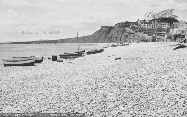 Photo of Budleigh Salterton, The Beach c.1960