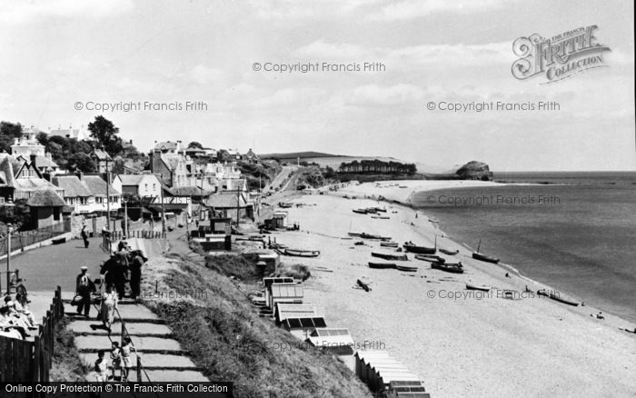 Photo of Budleigh Salterton, The Beach c.1960