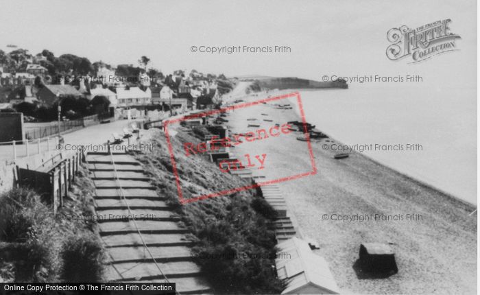 Photo of Budleigh Salterton, The Beach c.1960