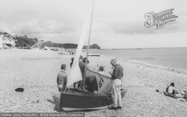 Photo of Budleigh Salterton, The Beach c.1960