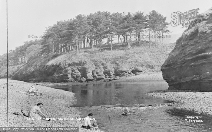 Photo of Budleigh Salterton, The River c.1955