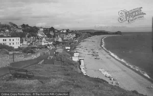 Photo of Budleigh Salterton, View From West c.1950
