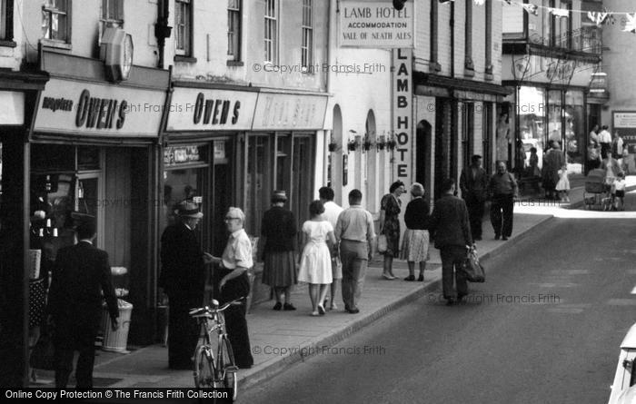 Photo of Builth Wells, Owens Ironmonger And The Lamb Hotel 1963