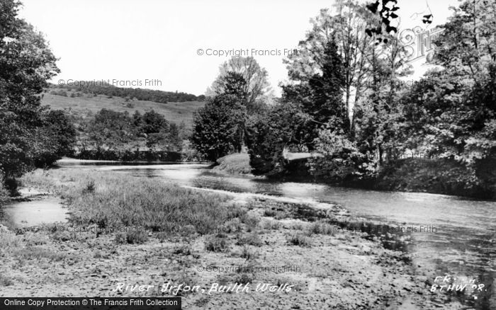 Photo of Builth Wells, River Irfon c.1955