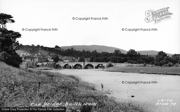 Photo of Builth Wells, The Bridge c.1950