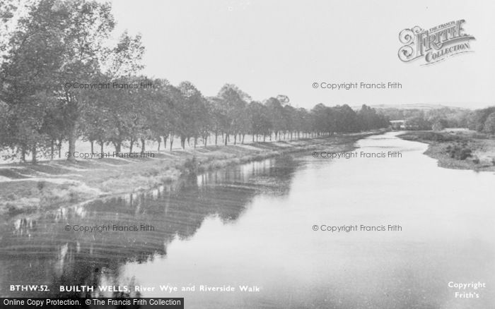 Photo of Builth Wells, The River Wye And Riverside Walk c.1935