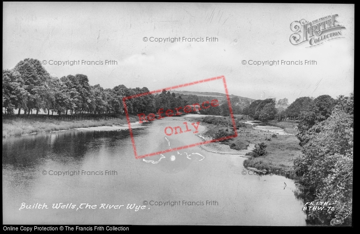 Photo of Builth Wells, The River Wye c.1950