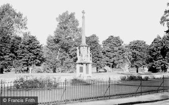 Builth Wells, the War Memorial c1955