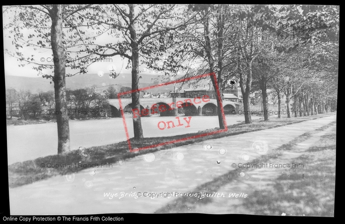 Photo of Builth Wells, Wye Bridge And Groe Avenue c.1955