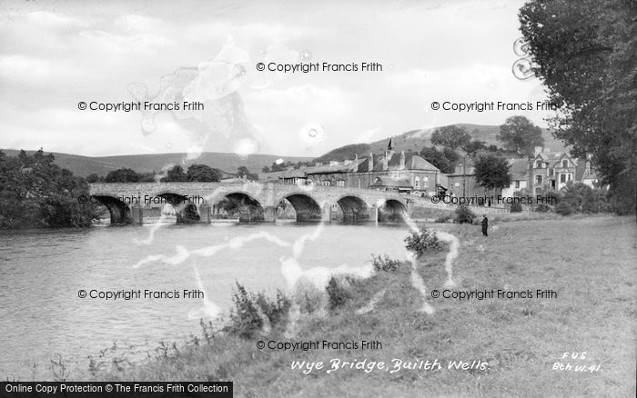 Photo of Builth Wells, Wye Bridge c.1935