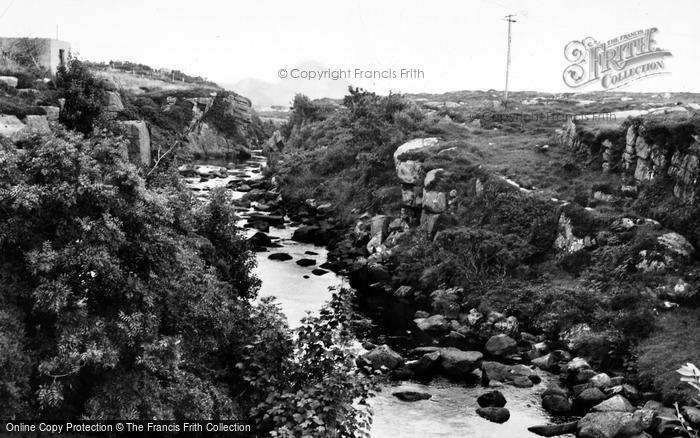 Photo of Bunbeg, Clady River And Errigal c.1955