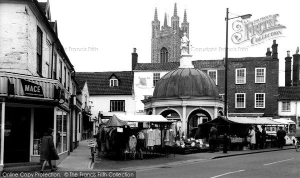 Photo of Bungay, Butter Cross And Market c.1965