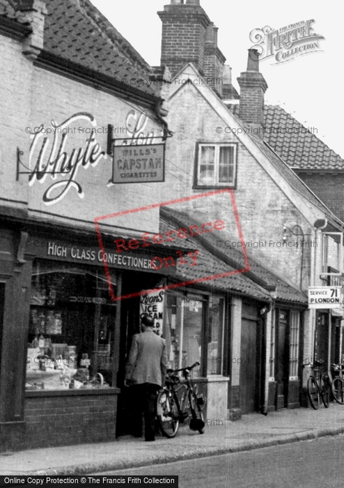 Photo of Bungay, Confectionery Shop, Earsham Street c.1960