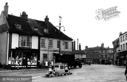 Market Place Showing The Black Dog Of Bungay c.1960, Bungay