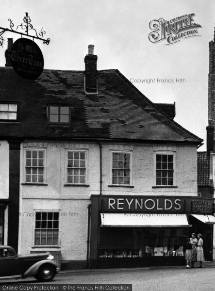 Photo of Bungay, Reynolds Grocery Store, Old Market Place 1957
