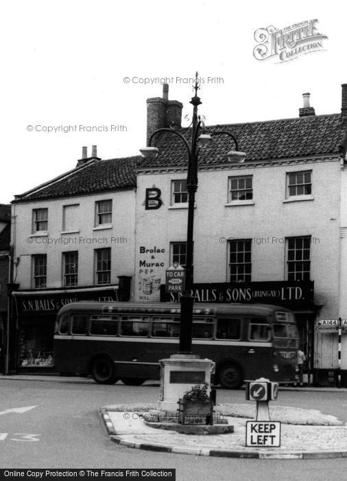 Photo of Bungay, S N Balls & Sons, The Market Place c.1965
