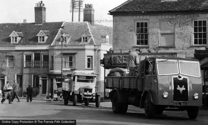 Photo of Bungay, Vulcan Truck, Market Place 1951