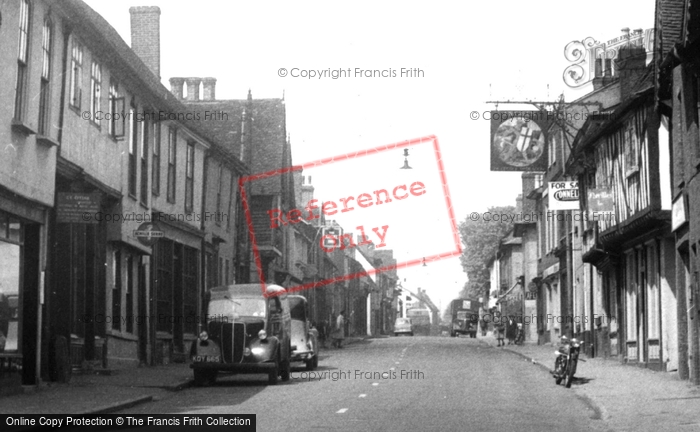 Photo of Buntingford, High Street c.1955
