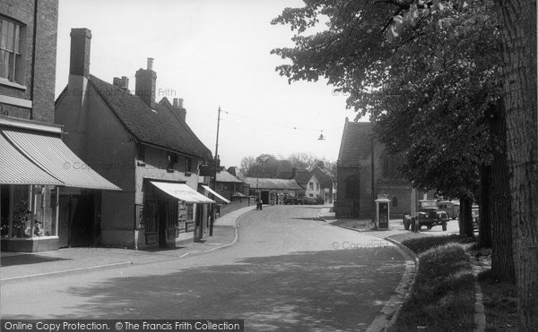 Photo of Buntingford, High Street c.1955