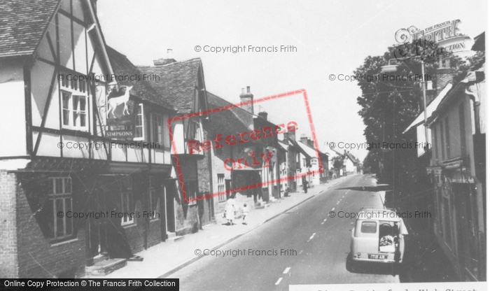 Photo of Buntingford, High Street c.1960
